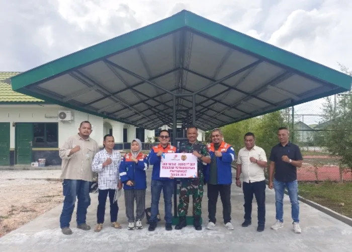 Melalui Program PPM 2025, PT BSP Bangun Fasilitas Parkir di Makodim 0322 Siak