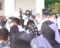 Apel Perdana Pasca Idul Fitri, Bupati Afni Tegaskan ASN Siak Harus Survive Hadapi Tekanan Fiskal
