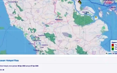 BMKG Pantau Hotspot Riau Turun Drastis, Tersisa 1 Titik di Pelalawan