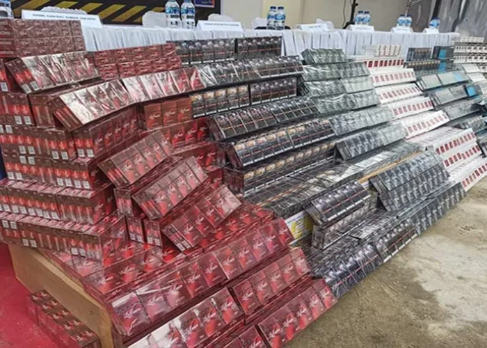 Rokok Ilegal Masih Serbu Riau, Bea Cukai Musnahkan Barang Rp44,8 Miliar