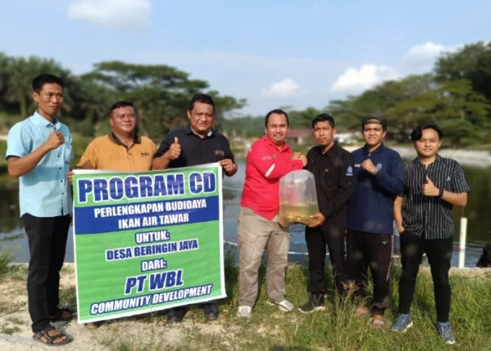 Perkuat Ketahanan Pangan Desa, PT WBL Dorong Budidaya Ikan dan Jamur di Singingi Hilir