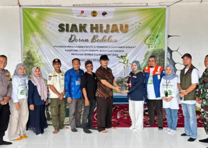 Gerakan Siak Hijau Menggema, PT BSP Tanam 2.000 Pohon di Kampung Dosan Siak