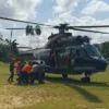 Helikopter PK-CFX Jatuh di Sekadau, 8 Korban Tewas Dievakuasi TNI AU dari Area Perbukitan