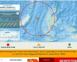 Gempa M 7,6 Guncang Ternate, Ada 29 Gempa Susulan, BMKG Keluarkan Peringatan Tsunami