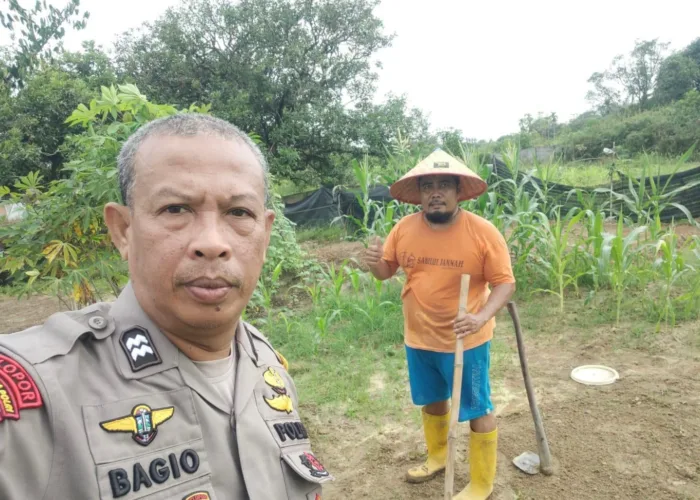 Dari Lahan Warga Tirta Siak, Polisi Bangun Semangat Kemandirian Pangan