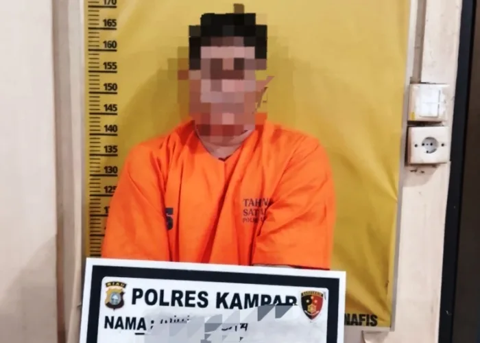 Cabuli Anak Tiri dan Miliki Sabu, Polisi Tangkap Ayah Sambung di Kampar