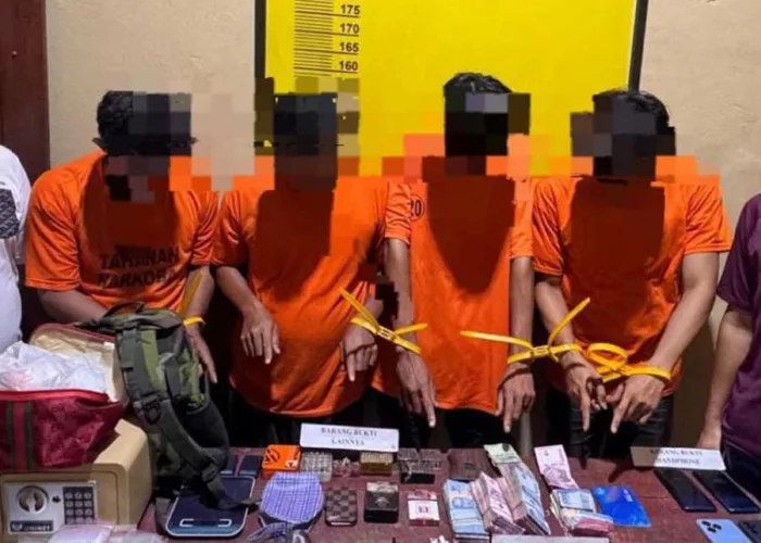 Polisi Bongkar Jaringan Sabu di Bangko Pusako Rohil, 43 Gram Narkoba dan 283 Amunisi Disita
