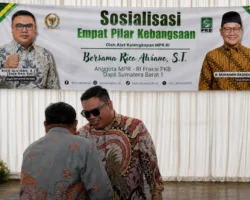 Peserta Serbu Sosialisasi Empat Pilar MPR RI di Padang, Rico Alviano Tekankan Pentingnya Menjaga Persatuan