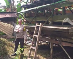 Polsek Payung Sekaki Dukung Ketahanan Pangan, Sambangi Peternak Kambing di Tampan Pekanbaru
