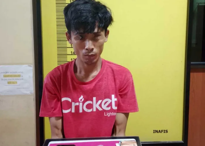 Polsek Pasir Penyu Inhu Gerebek Pria Saat Tidur, Sita Sabu 1,26 Gram