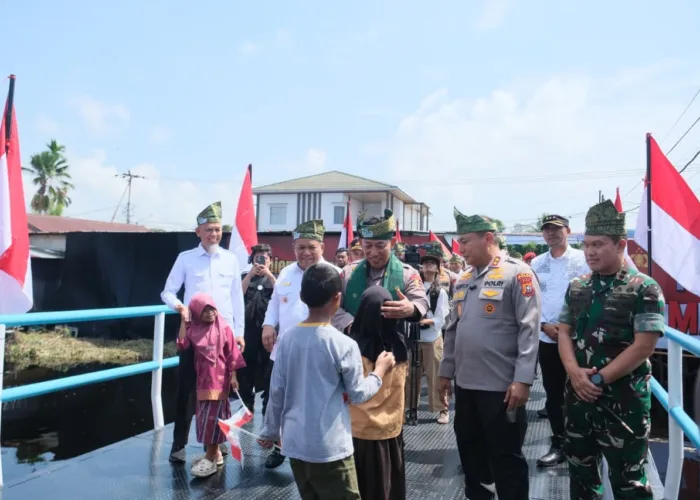 110 Jembatan Presisi Ubah Akses Desa di Riau, Kapolri Ingin Ekonomi Warga Bergerak