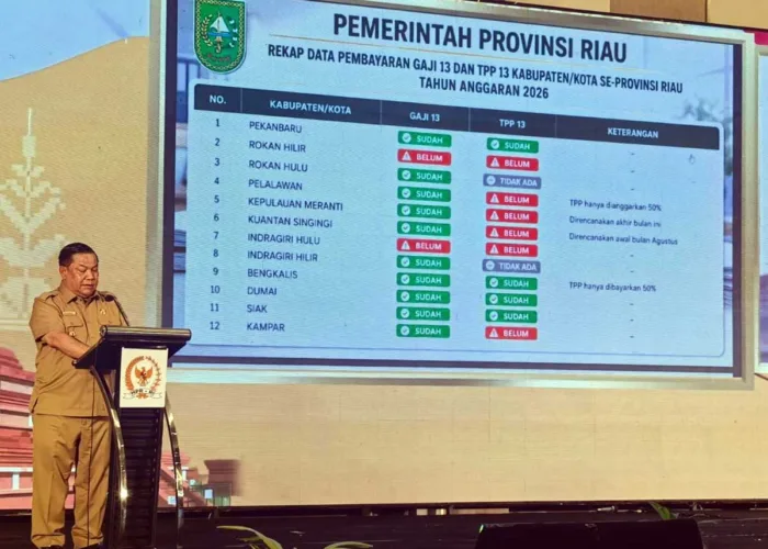Utang Pusat Rp4 Triliun Tekan Fiskal Riau, Banyak Daerah Belum Bayar TPP ASN