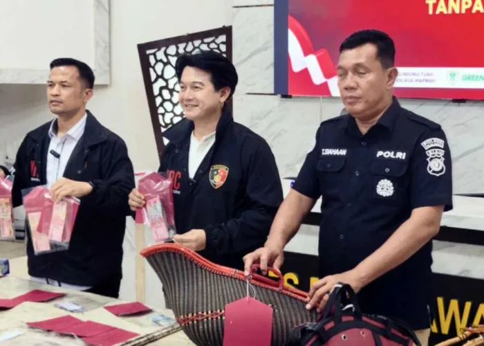 Polres Pelalawan Tetapkan 9 Tersangka Usai Gerebek Judi Sabung Ayam dan Qiu-Qiu