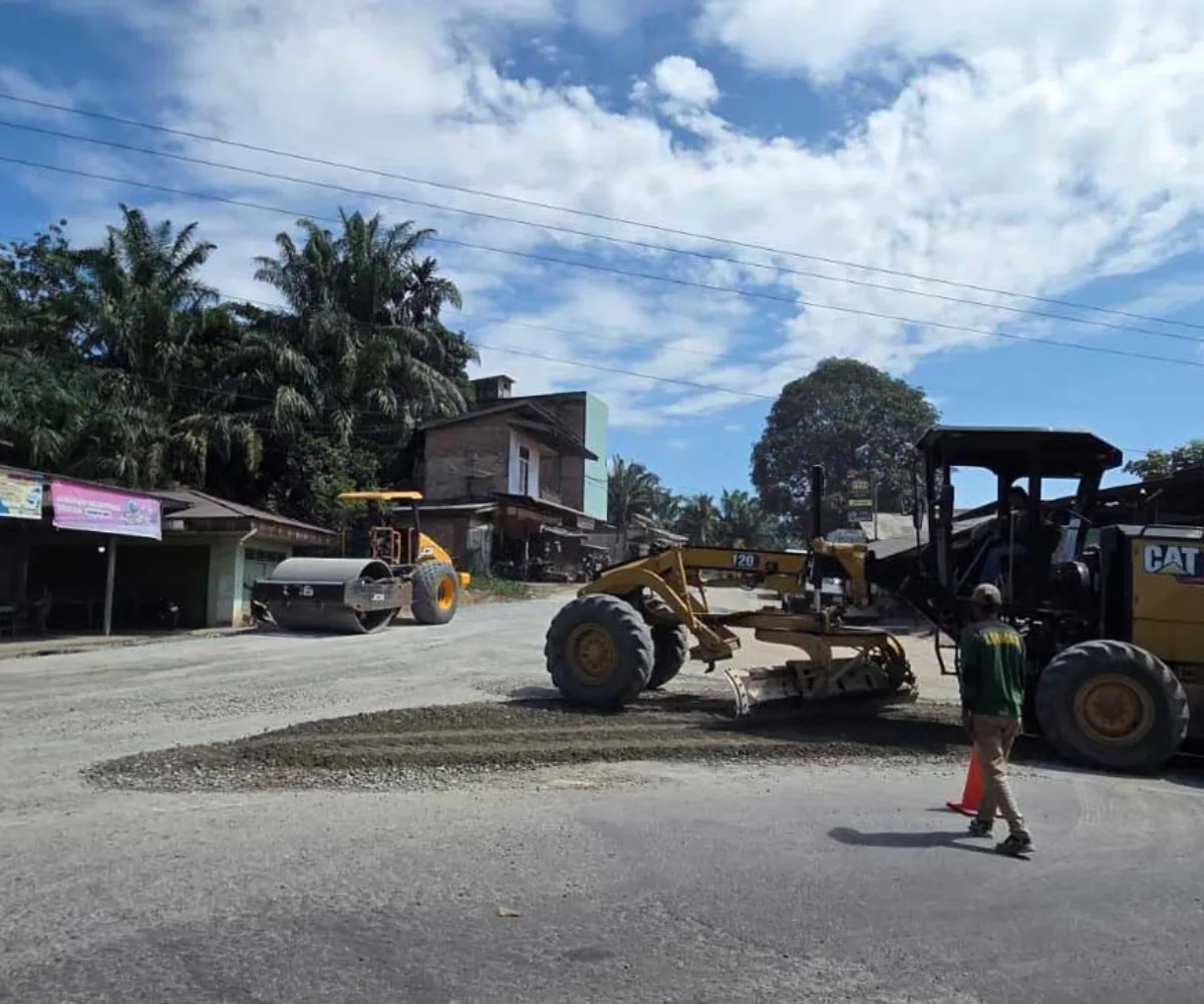 Jalan Provinsi yang Rusak di Rohul Mulai Pulih, PUPR Riau Kebut Perbaikan 9,5 Km