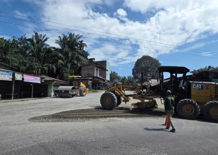 Jalan Provinsi yang Rusak di Rohul Mulai Pulih, PUPR Riau Kebut Perbaikan 9,5 Km