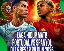 Portugal vs Spanyol, Adu Gengsi Dua Raksasa Eropa