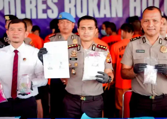 Polisi Ungkap Jaringan Narkoba di Rohul, 1 Kg Sabu dan 246 Ekstasi Disita
