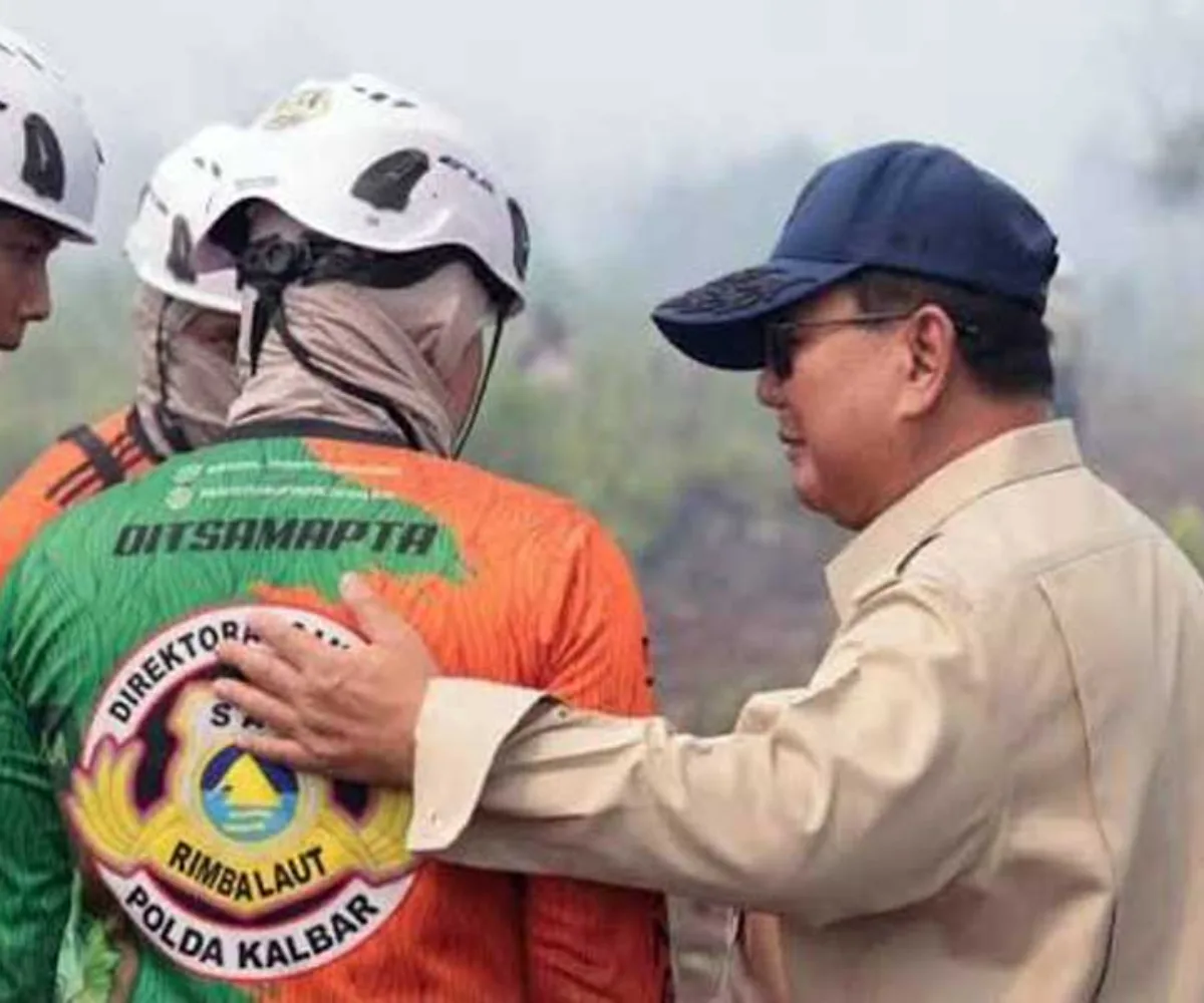 Prabowo ke Riau Cek Karhutla, Mensesneg Catat Hotspot 480 Titik dan Indeks Udara Pekanbaru AQI 225