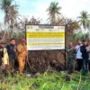 513 Plang Karhutla Dipasang di Rohil, Lahan Bekas Terbakar Tak Boleh Digarap