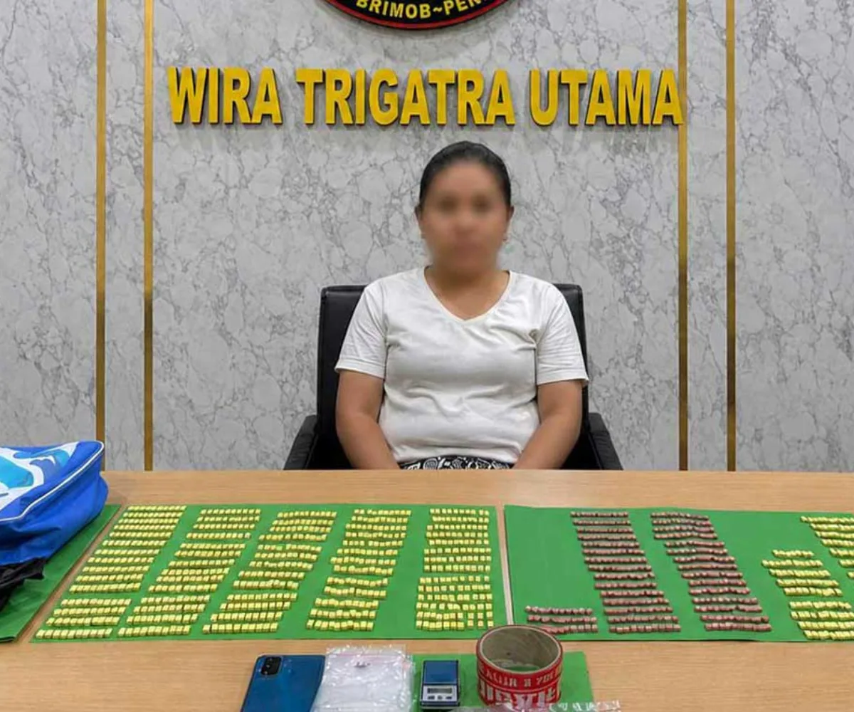 Ibu Rumah Tangga di Pekanbaru Ditangkap, Polisi Sita 1.226 Pil Ekstasi