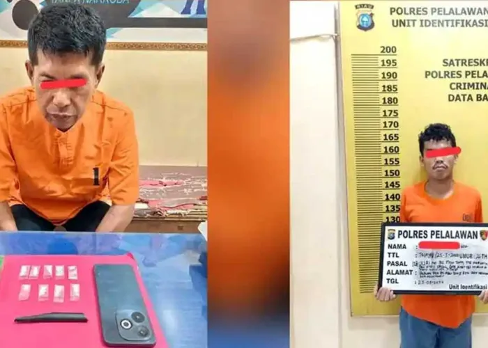 Pensiunan Polisi di Pelalawan Ditangkap Saat Edarkan 9 Paket Sabu di Perumahan PT Adei