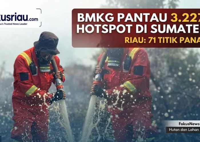 3.227 Hotspot Masih Kepung Sumatera, 71 Titik Berada di Riau