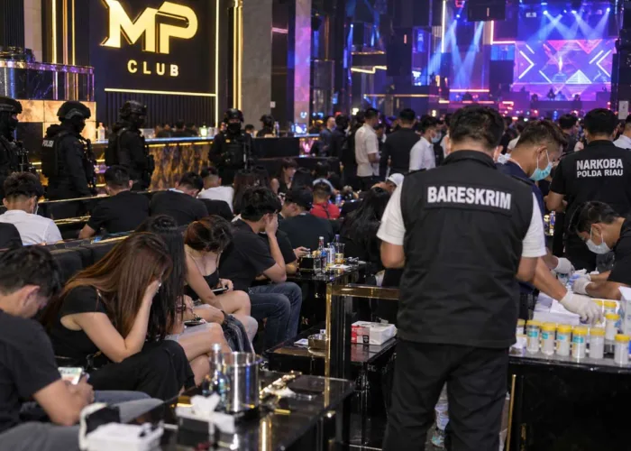 Bareskrim Polri Gerebek MP Club Pekanbaru, 60 Pengunjung Positif Narkoba