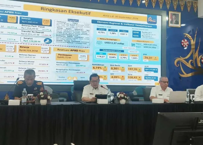 Transfer Pusat Menyusut, Pendapatan APBD Riau Tertekan Rp18,90 Triliun