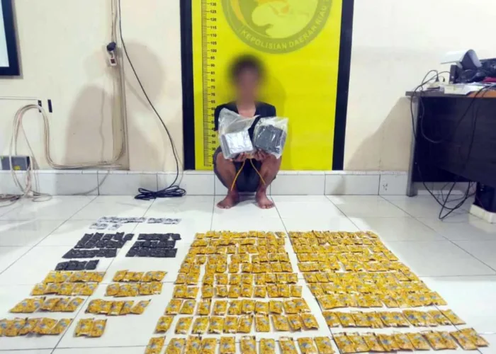 Polda Riau Sita 2,1 Kg Sabu dan 284 Catridge Etomidate, Dua Orang Jadi DPO