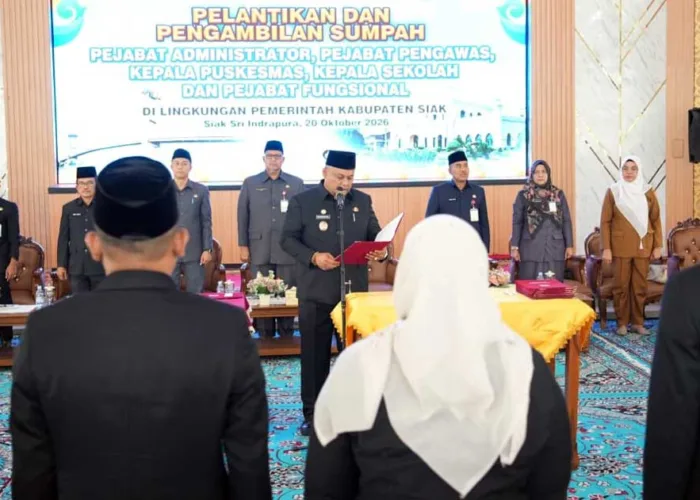90 Pejabat Siak Dilantik, Wabup Syamsurizal: Tinggalkan Ego Sektoral, Utamakan Rakyat